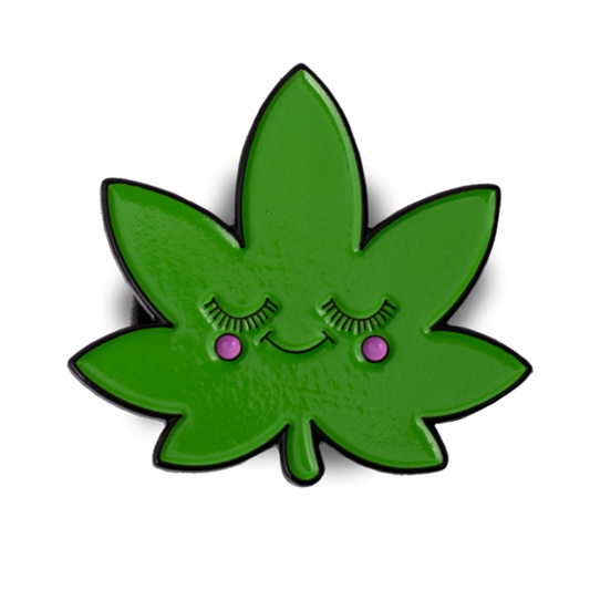 JUNGLE BOYS ジャングルボーイズ "Happy Leaf Pin" ピンバッチ グリーン/ピンク