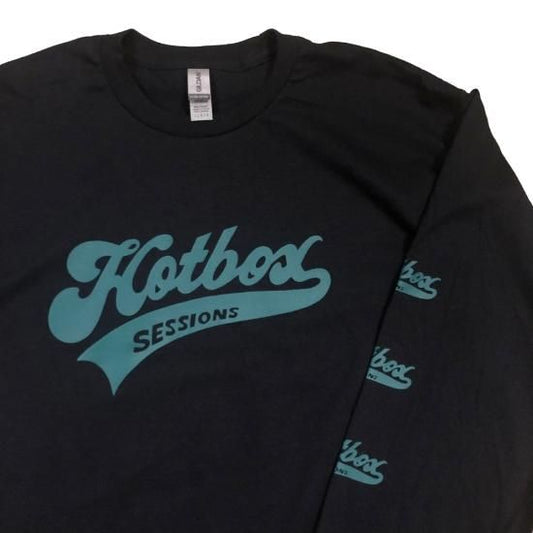 HOTBOXSESSIONS ホットボックスセッションズ "ORIGINAL LOGO" LONG SLEEVE TEE L/S ロングTシャツ ブラック