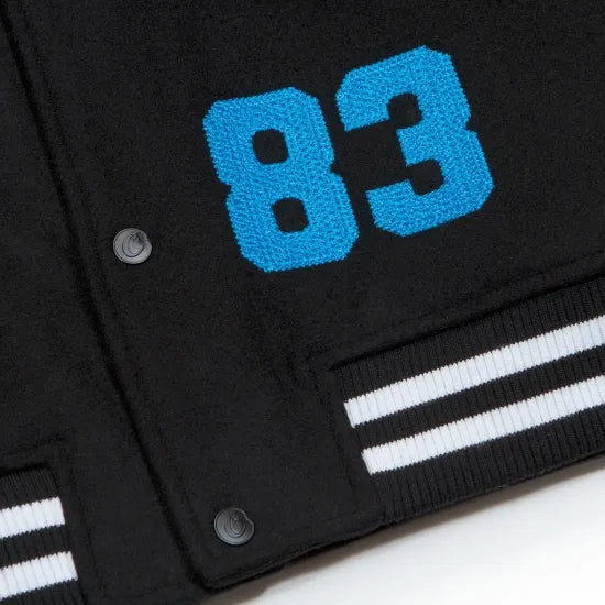 ★Cookiesクッキーズ DOUBLE UP LETTERMAN JACKET Black ブラック ジャケット