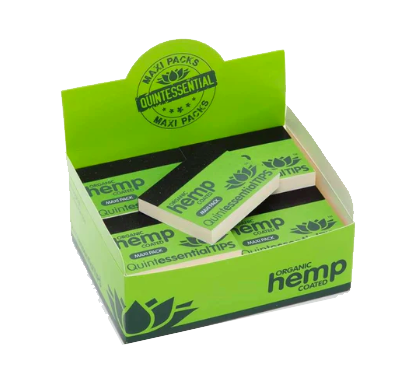 Quintessential クインテセンシャル Organic Hemp Coated Rolling Tips 大 チップ