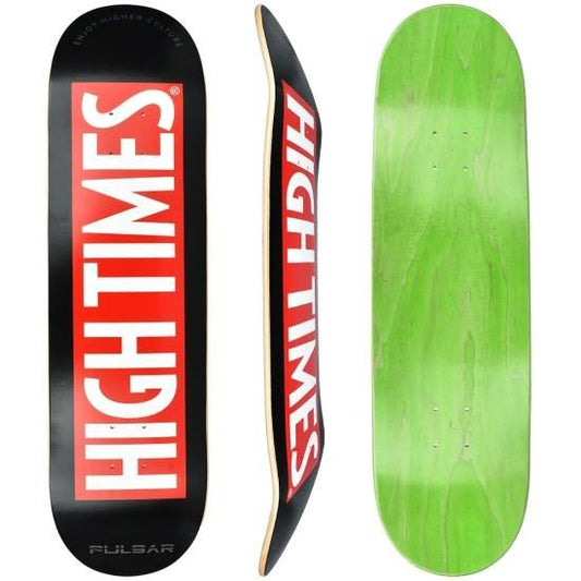 High Times x PULSAR ハイタイムス×パルサー SK8 Deck Black Logo スケートボードデッキ SK8