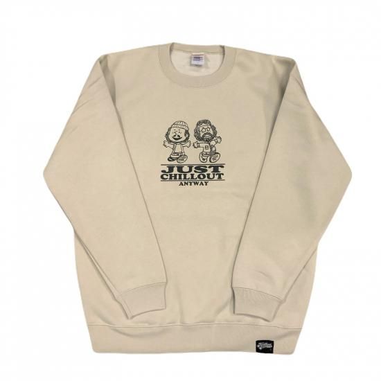★HOTBOX SESSIONS ホットボックスセッションズ "JUST CHILLOUT ANYWAY " クルーネックスウエット