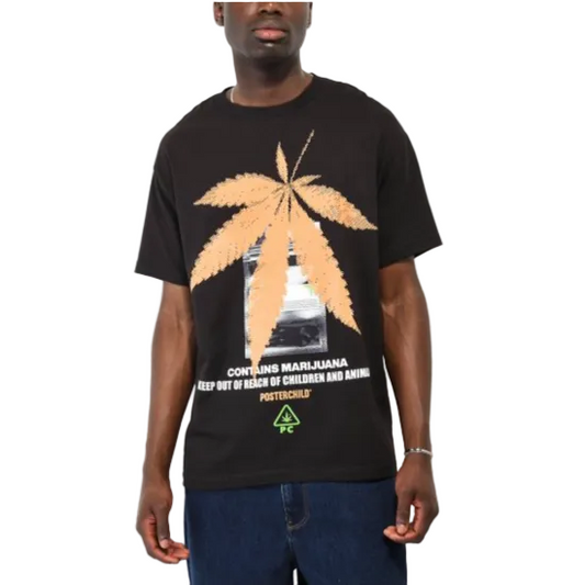 PosterChild ポスターチャイルド Leaf Black T-Shirt Tシャツ ブラック