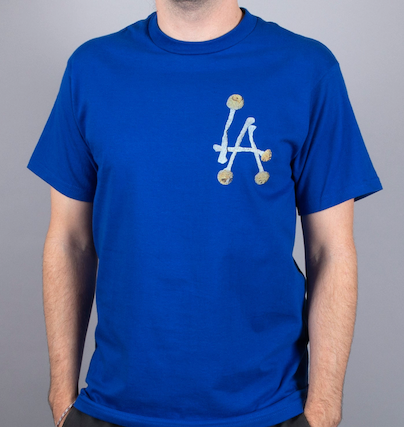 Porous Walker ポーラスウォーカー LA Tee (DODGER BLUE)Tシャツ