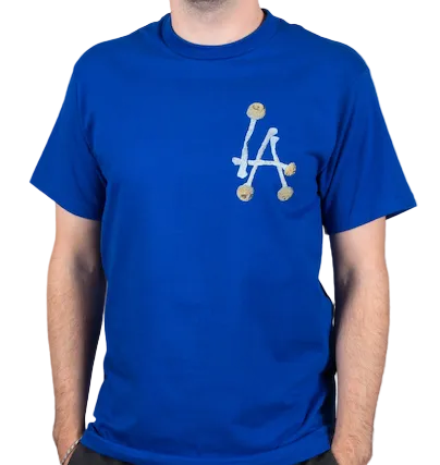 Porous Walker ポーラスウォーカー LA Tee (DODGER BLUE)Tシャツ