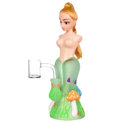Doll Glow in the Dark Glass Dab Rig コンセントレート水パイプ