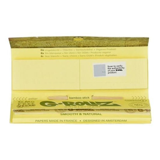 G-ROLLZ x Banksy's Graffiti ジーロールズ x バンクシーズグラフィティー Unbleached Bamboo Papers + Tips King Size ペーパー+チップ