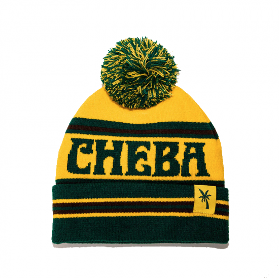 CHEBA HUT Custom Knit Beanies ビーニー グリーン&イエロー
