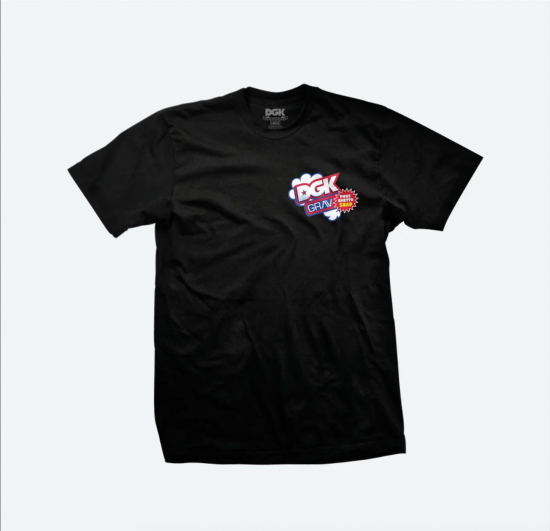 DGK ディージーケー× Grav グラブGhetto Snap T-Shirt Tシャツ ブラック