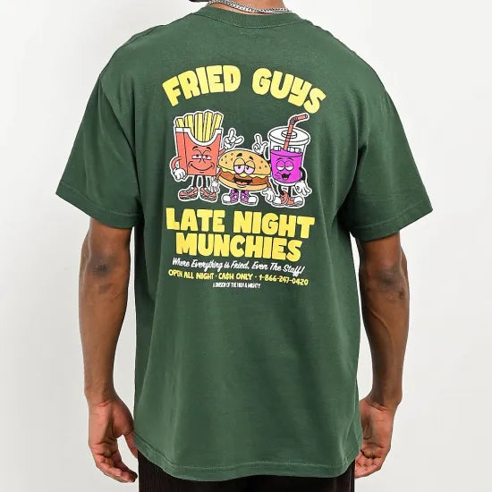 The High & Mighty ザハイアンドマイティー Fried Guys Green T-Shirt Tシャツ グリーン