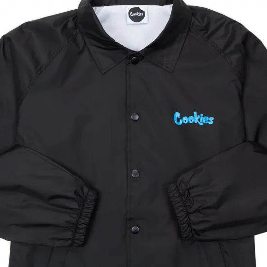 ★Cookies クッキーズ ORIGINAL LOGO COACH JACKET ブラック コーチジャケット