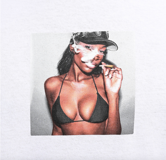 Popular Demand ポピュラーデマンド Blaze White Tee Tシャツ