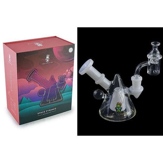 SPACE KING スペースキング Glass 'Space Pyramid' Mini Rig 水パイプ #SP2