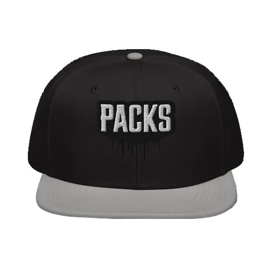 PACKS パックス SNAPBACK HAT CAP キャップ ブラック&グレー