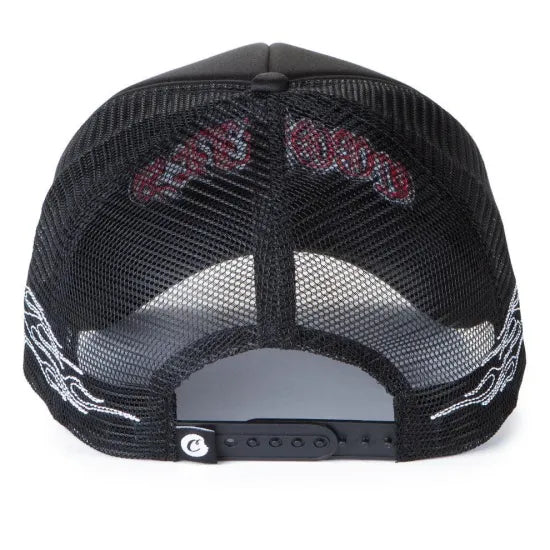 Cookies クッキーズ HIGHWAY FLAME TRUCKER HAT CAP メッシュキャップ ブラック