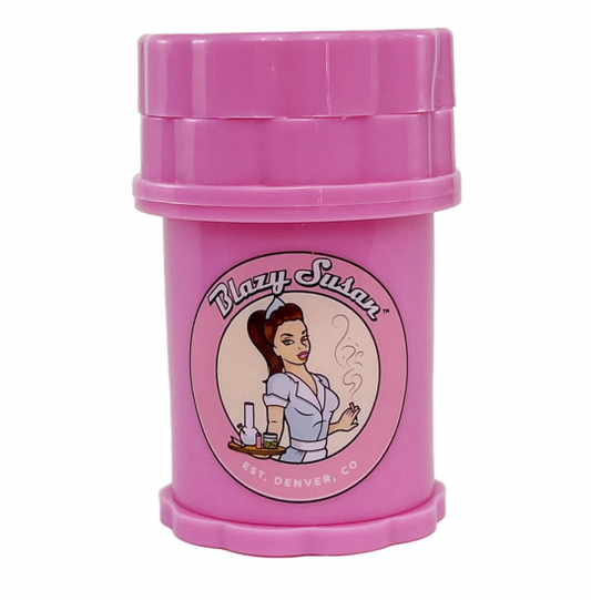 Blazy Susan ブレイジースーザン 4Piece Pink Herb Saver Grinder コンテナ一体型 グラインダー S/M ピンク/パープル
