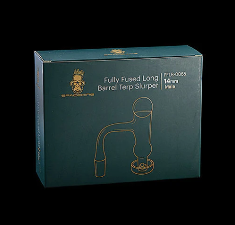 SPACE KING スペースキング Fully Fused Long Barrel Terp Slurper Banger Kit ガラスバンガー&バンガーキャップ