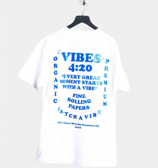 VIBES バイブス STARTS WITH A VIBE T-SHIRT ホワイト Tシャツ