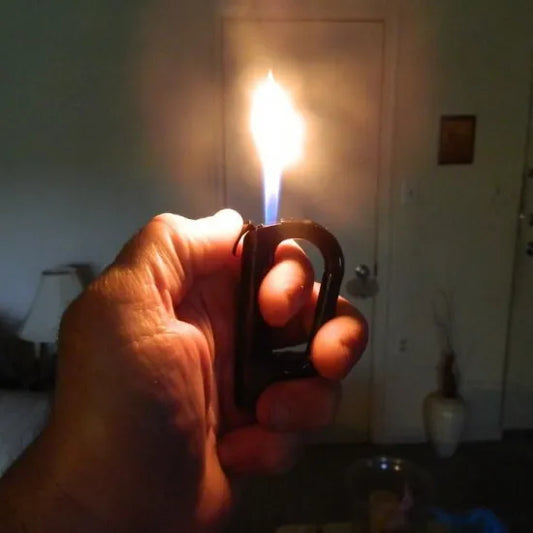 Carabineer Clip Lighter with Compass カラビナライター