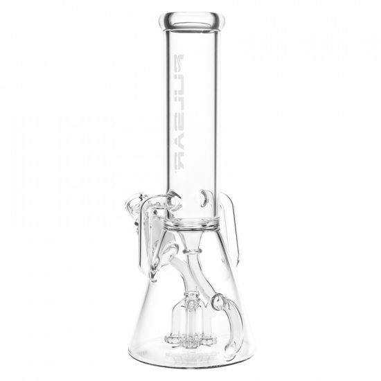 PULSAR パルサー Quad-Arm Mini Circ Perc Glass Recycler Beaker Water Pipe 水パイプ