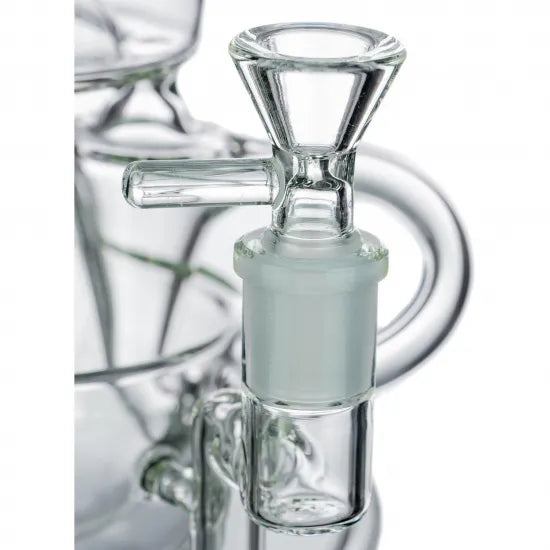 Glass Water Pipe Recycler Bubbler Hookahs 14mm バブラー #GBR