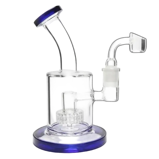 Hookahs Mini Pipe Recycler Oil Clear Thick Glass Water Pipes bubbler バブラー #HMBR