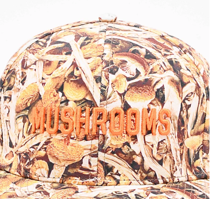 Porous Walker ポーラスウォーカー Real Mushrooms Brown Snapback Cap キャップ