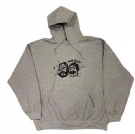★HOTBOX SESSIONS ホットボックスセッションズ "C&C SITE"Hoodie フーディーパーカー グレー/ホワイト