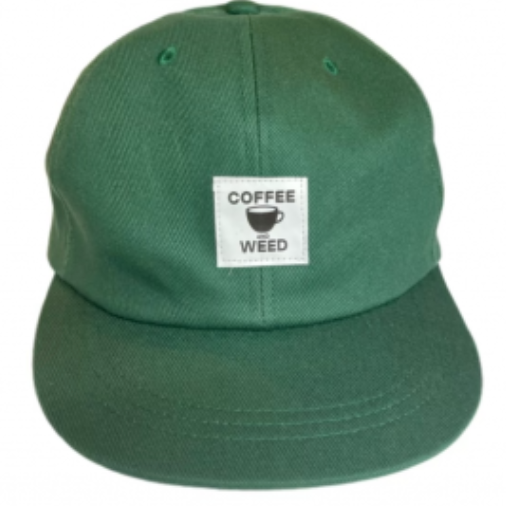 HOTBOX SESSIONS ホットボックスセッションズ "Coffee&We○d" 6P CAP キャップ グリーン/ブラックデニム/ブラック