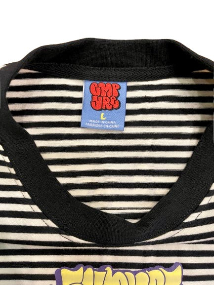 Empyre エンパイア Bad Cat Black & White Knit T-Shirt Tシャツ ブラック