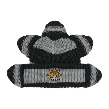Glo Rising Sun Beanie Grey Stripe