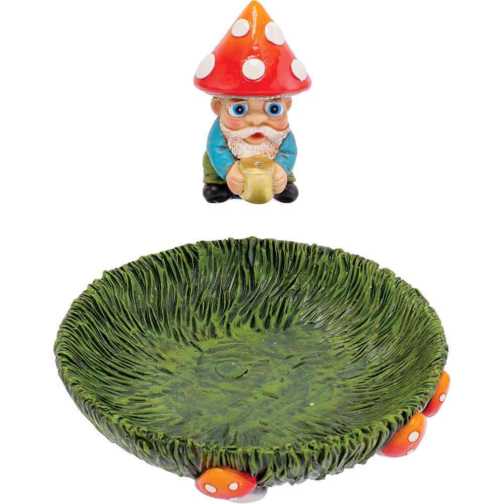 Fujima フジマ Magnetic Gnome in Grass Flat Incense Burner お香インセンス立て