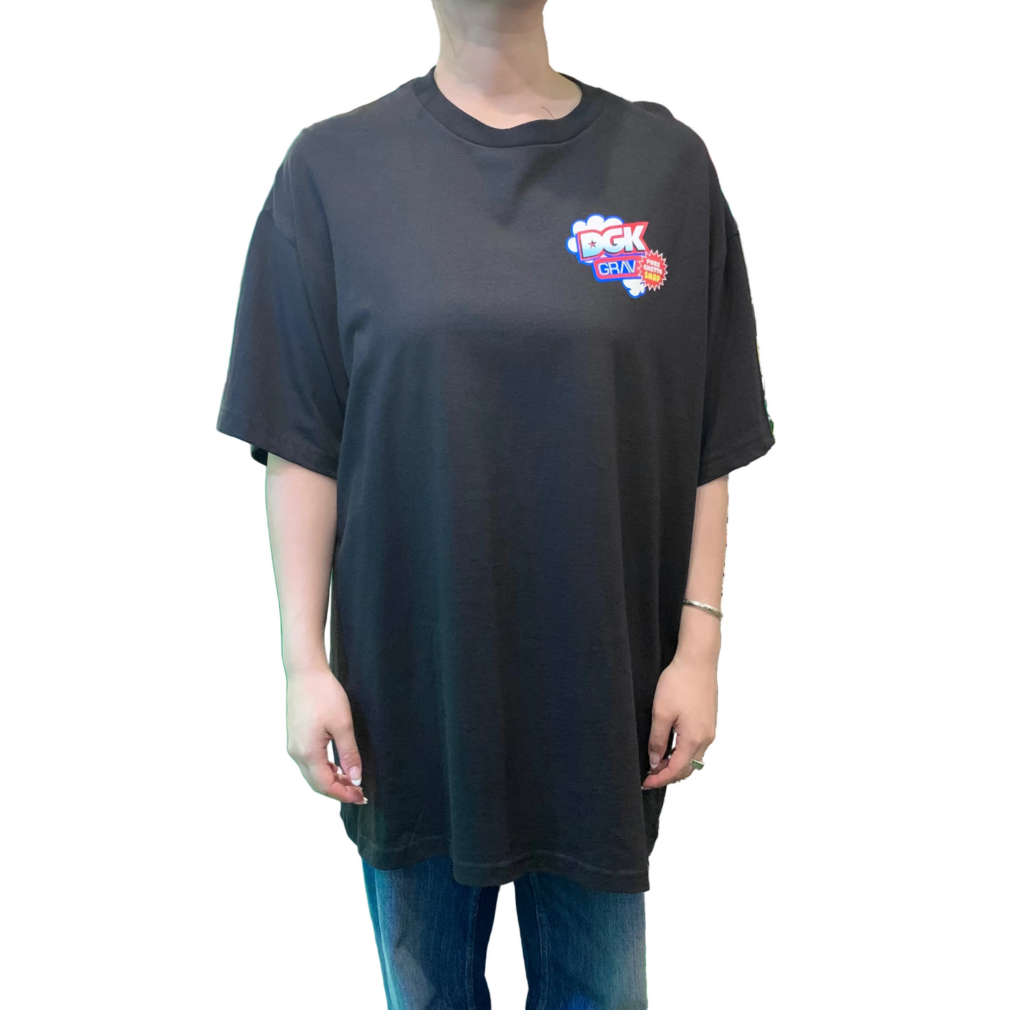 DGK ディージーケー× Grav グラブGhetto Snap T-Shirt Tシャツ ブラック