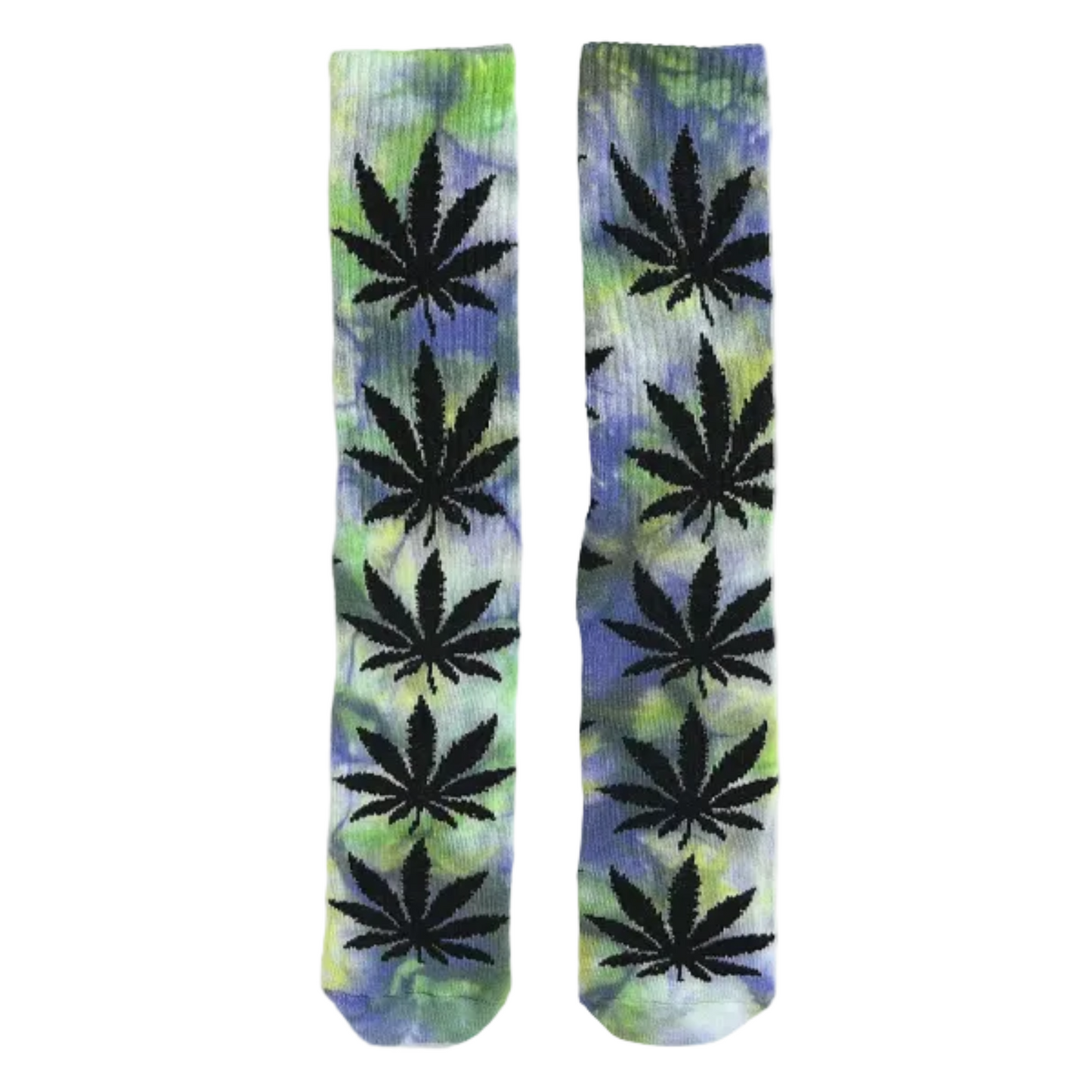 HUF ハフ Plantlife Lemon Yellow Tie Dye Crew Socks ソックス タイダイ