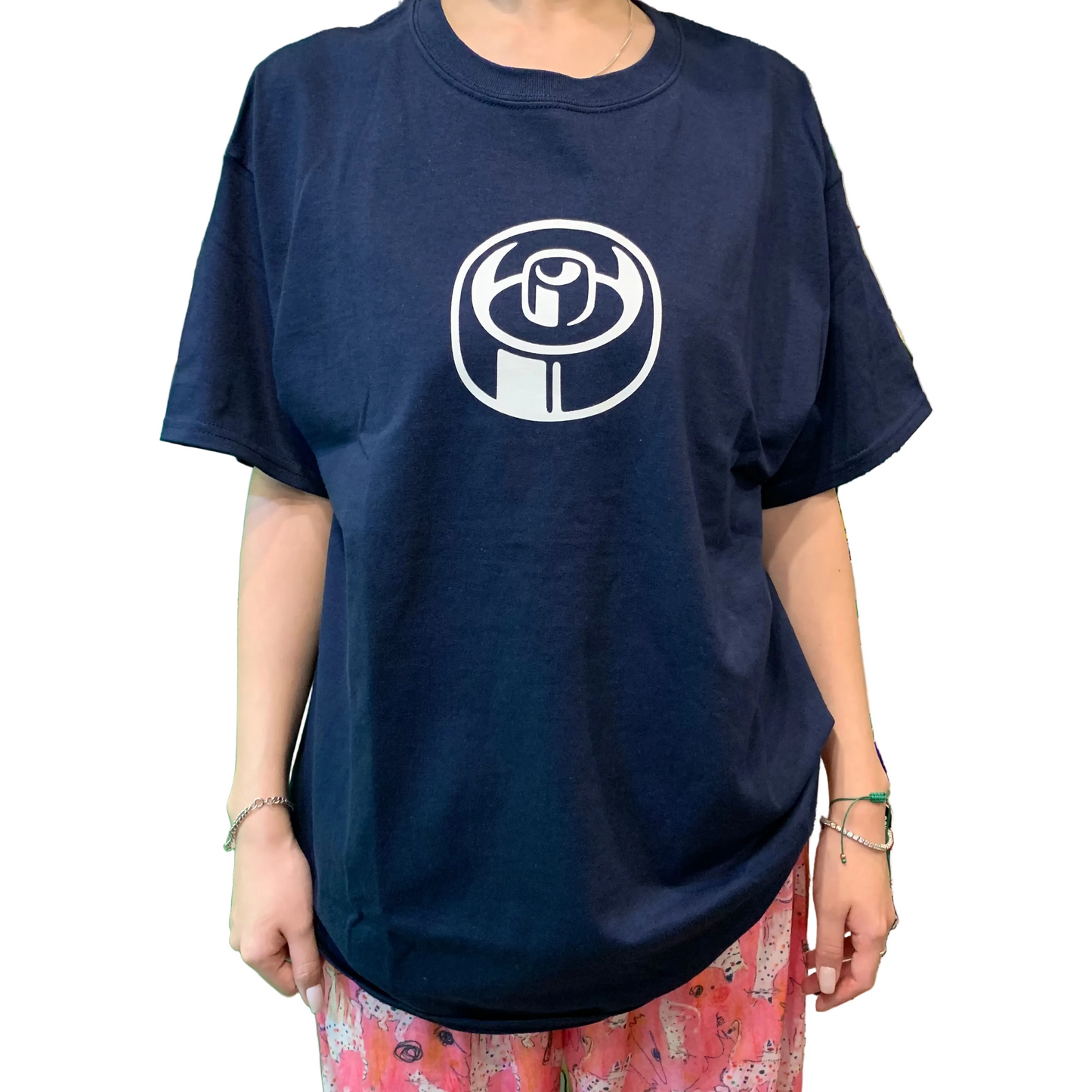 HOTBOX SESSIONS ホットボックスセッションズ "NAIL" Tシャツ ネイビー/ブラウン