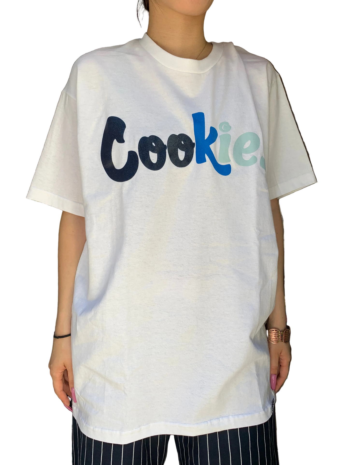【SALE!!】Cookies クッキーズ FORUM LOGO 1 TEE White/Blue Tシャツ