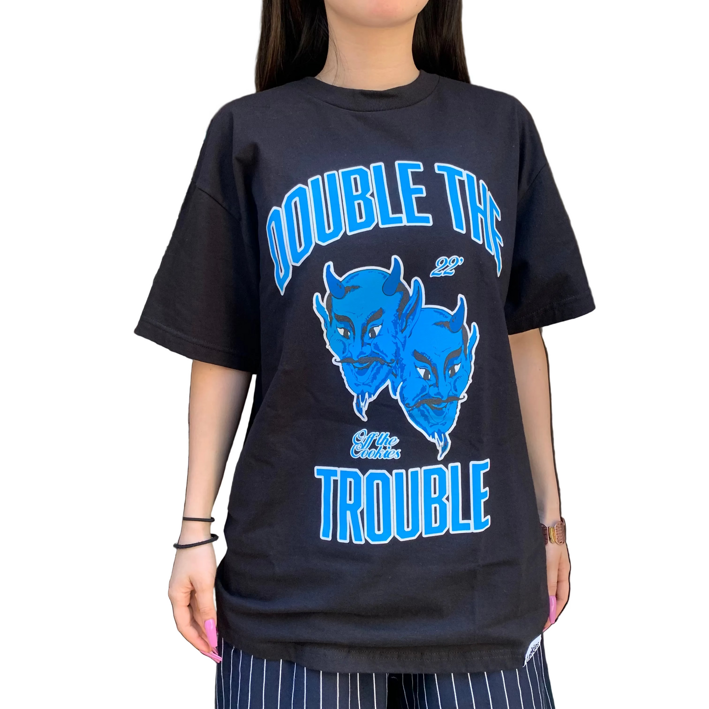 【SALE!!】Cookies クッキーズ X OTX DOUBLE THE TROUBLE TEE ブラック Tシャツ