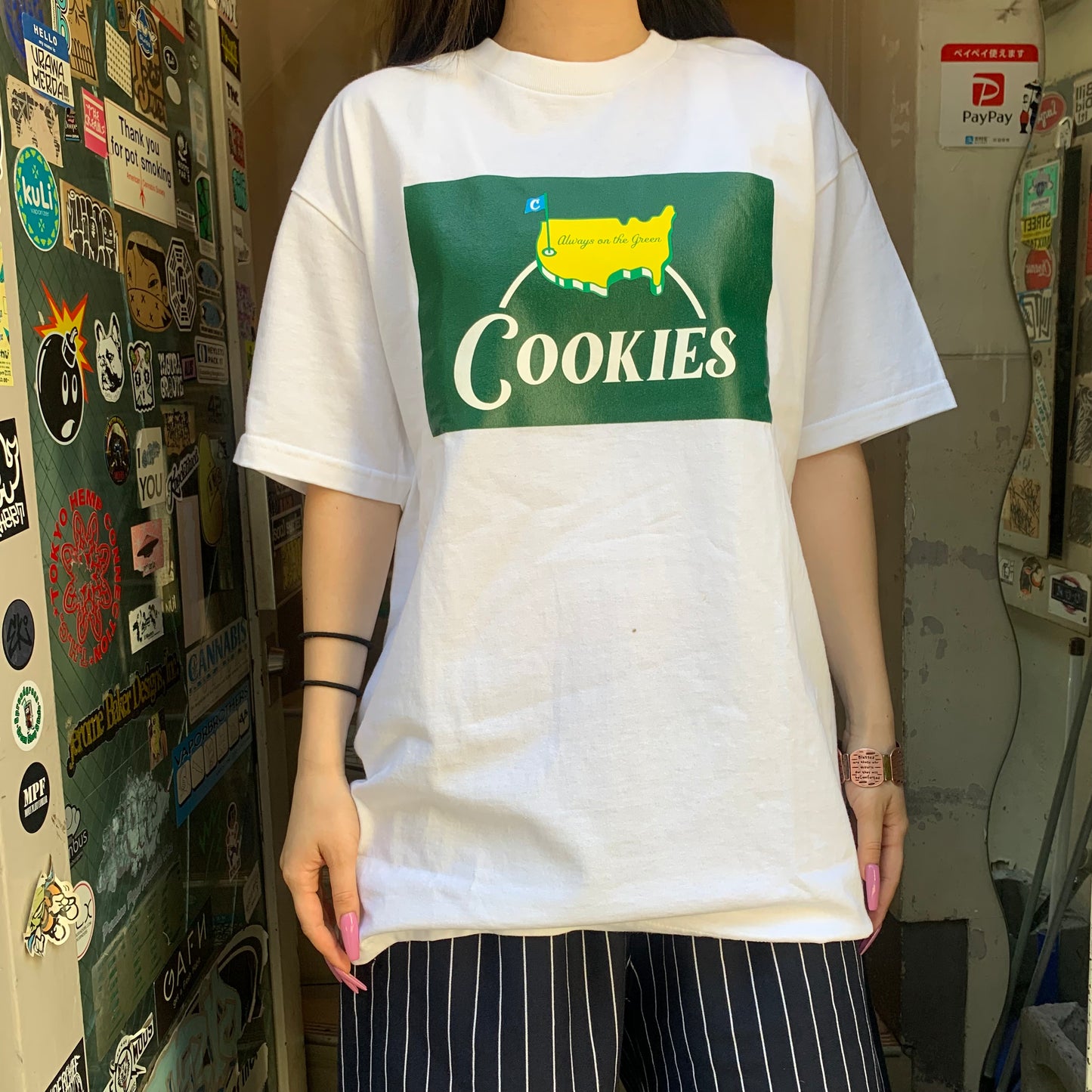 【SALE!!】Cookies クッキーズ ALWAYS ON THE GREEN TEE White Tシャツ