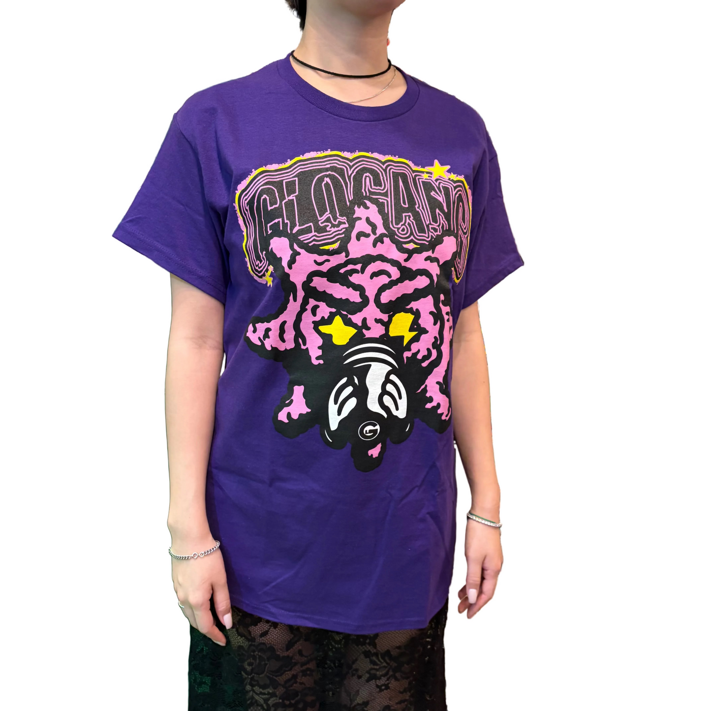Glo Gang グロギャング
Glo Brain Tee (Purple/Black) Tシャツ