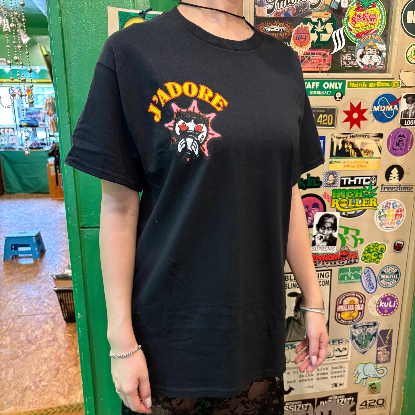 Glo Gang グロギャング J'Adore Tee (Black) Tシャツ