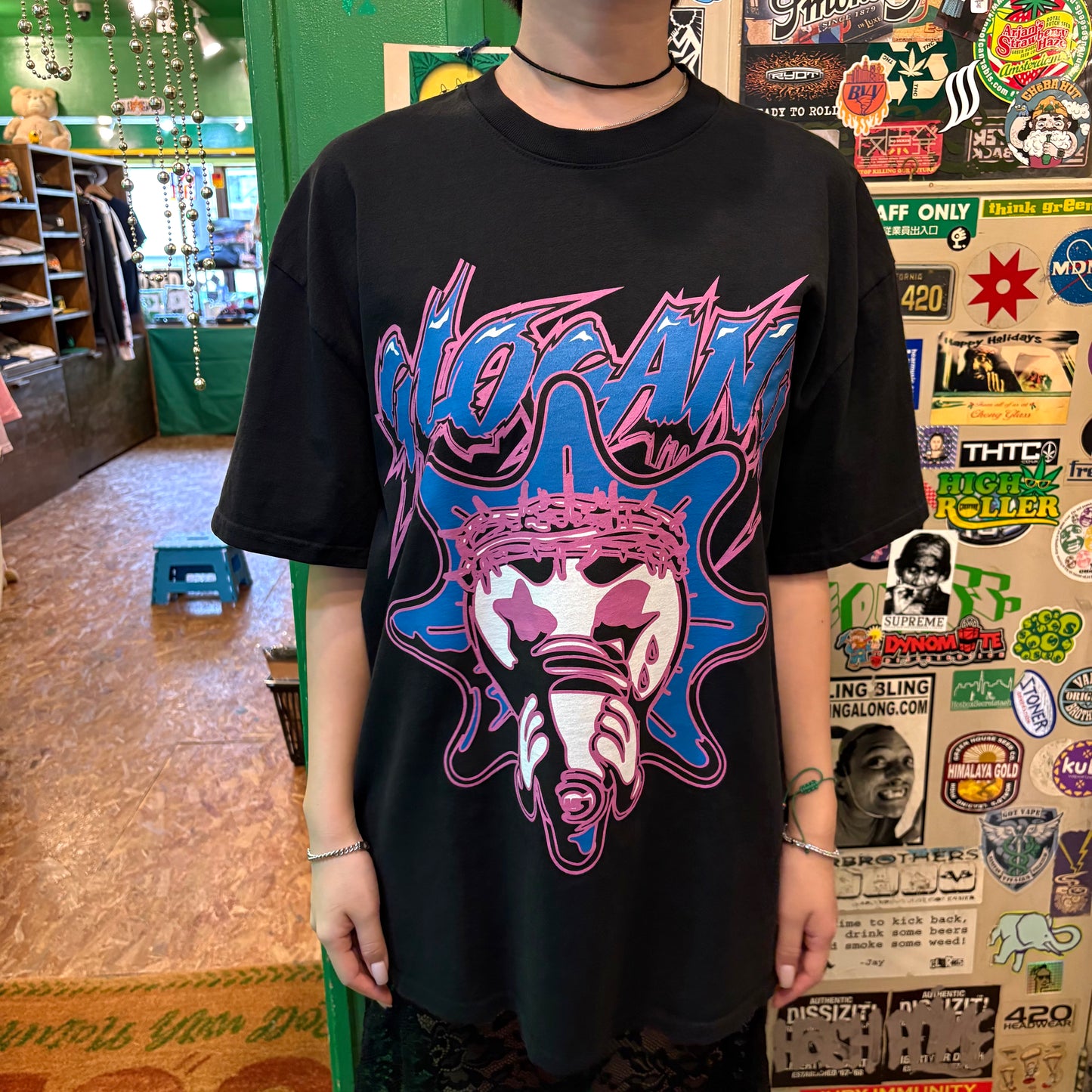 Glo Gang グロギャング A Glory World (Black) Tシャツ