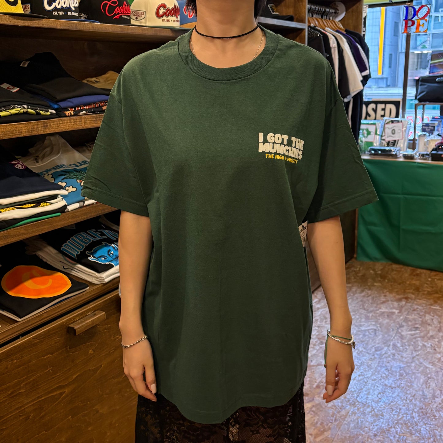 The High & Mighty ザハイアンドマイティーFried Guys Green T-Shirt Tシャツ グリーン