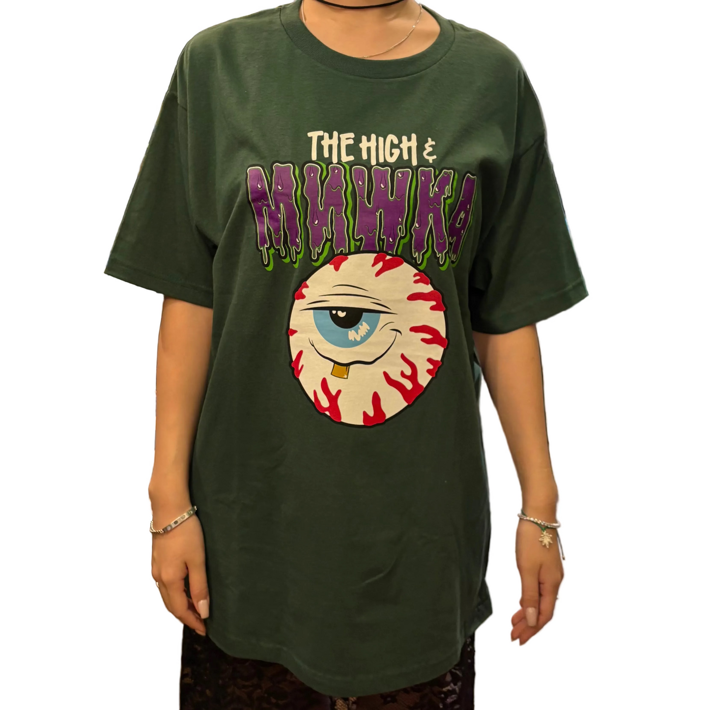 The High & Mighty ザハイアンドマイティーx Mishka Stoney Baloney T-Shirt Tシャツ グリーン