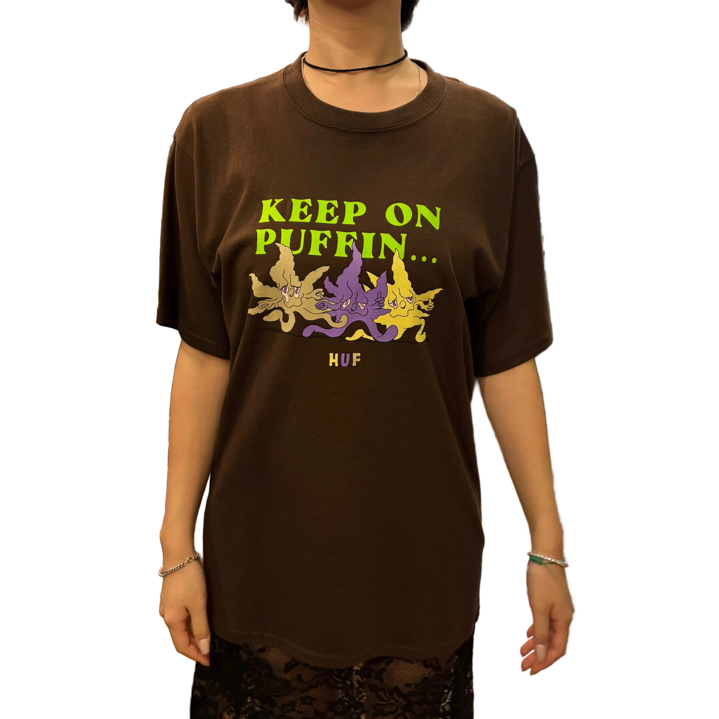 HUF ハフ POTTED T-Shirt Tシャツ ブラウン