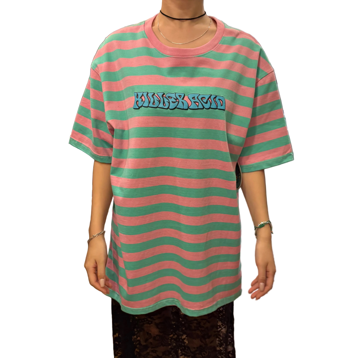 Killer Acid キラーアシッドFeel Good Pink & Green T-Shirt Tシャツ ピンク