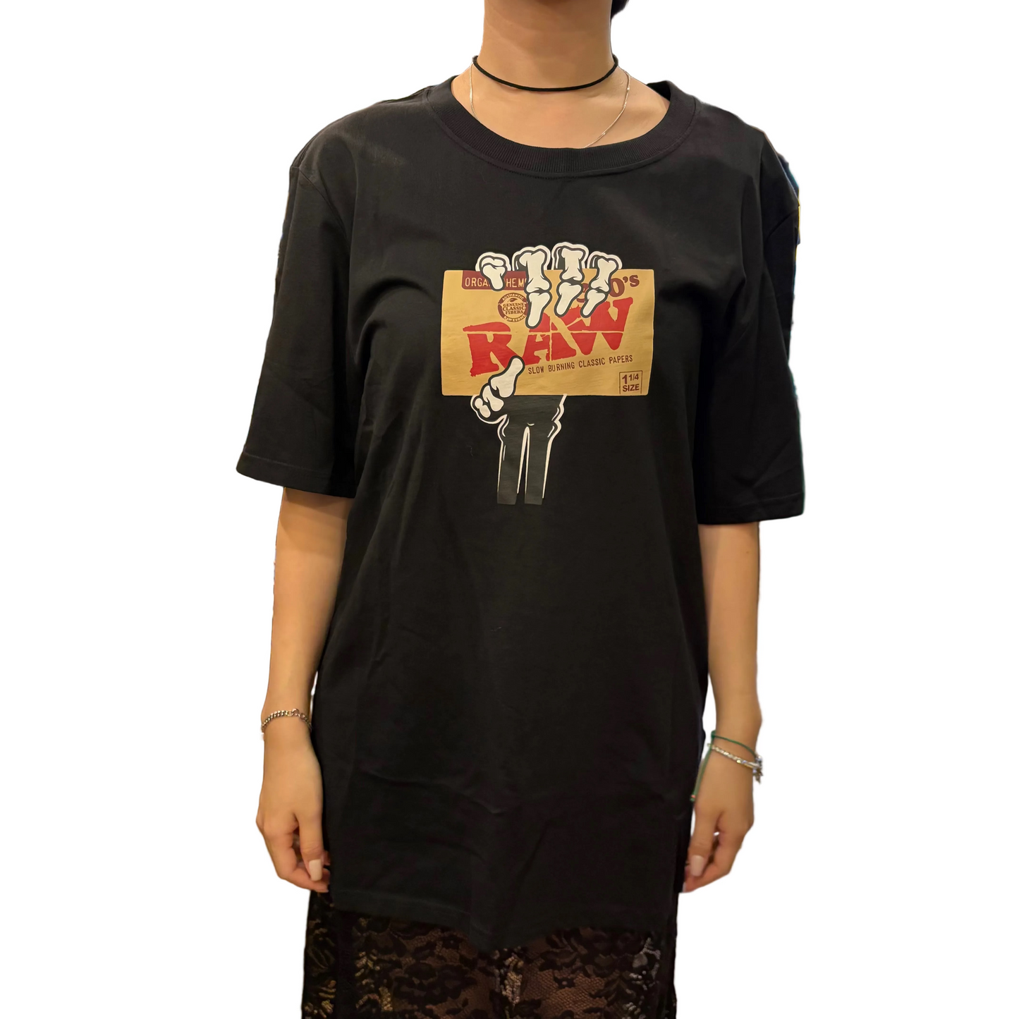 RAW ロウ Bones T-Shirt Black Tシャツ