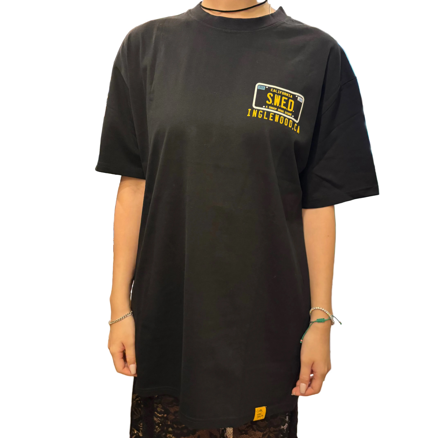 SWED スウェッド LAX INGLEWOOD MAP T-SHIRTS Black Tシャツ ブラック
