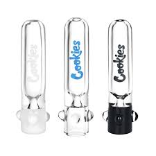 Cookies クッキーズ OG Glass Chillum クリア/ブラック ワンヒッターパイプ #黒/青
