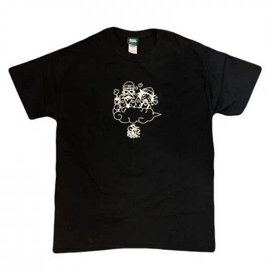 HOTBOX SESSIONS ホットボックスセッションズ "GOOF BALLZ"  by Casper Tシャツ  ホワイト/ネイビー/オレンジ