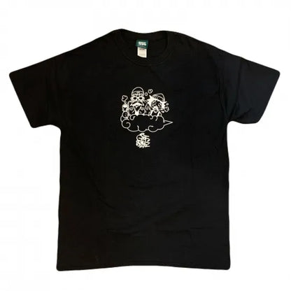 HOTBOX SESSIONS ホットボックスセッションズ "GOOF BALLZ"  by Casper Tシャツ  ホワイト/ネイビー/オレンジ